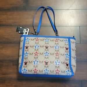 Karl Lagerfeld Paris Maybelle Blue Tote Bag Shoulder Purse